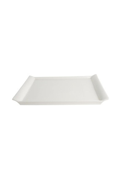 SQUALO white rectangular porcelain serving dish