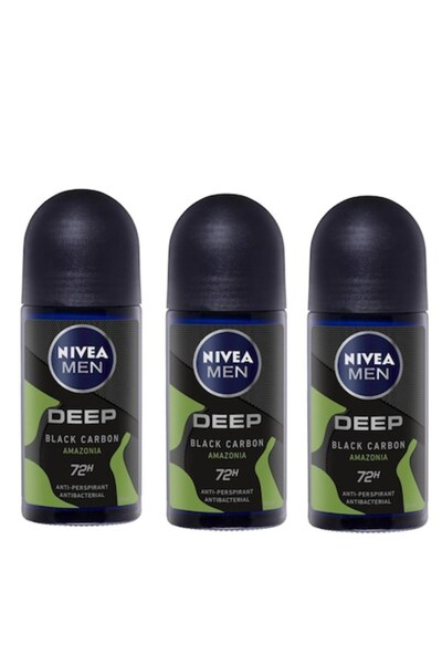 Nivea Men Set 3 x deodorant roll-on Deep Amazonia, 50 ml