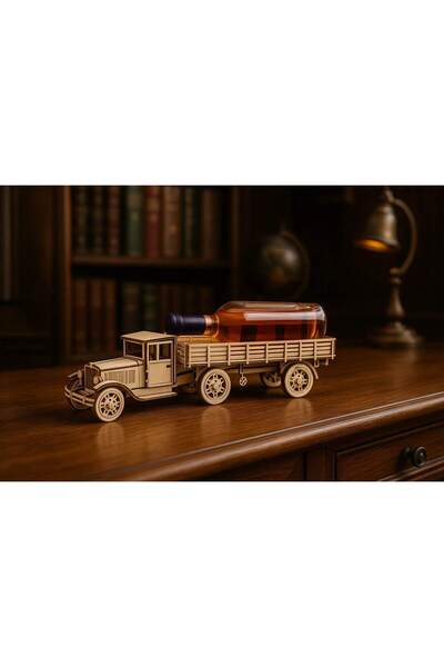 Gravarelaser Truck with trailer – wine bottle holder