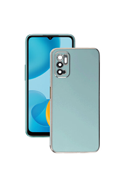 AKSEFİZZ Redmi Note 11 SE Kılıf Parlak Soft Yüzeyli Kamera Korumalı Altın Ken...