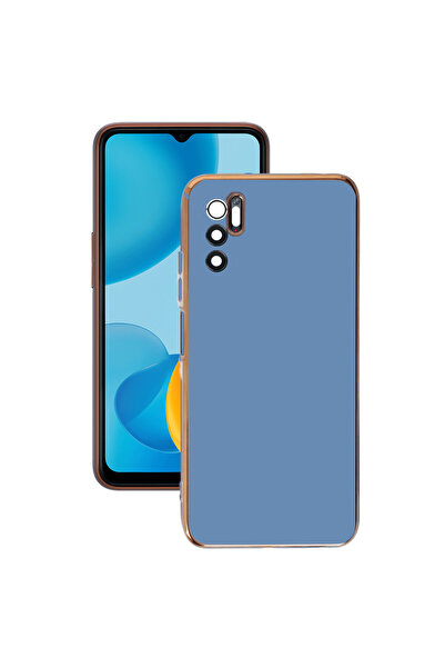 AKSEFİZZ Redmi Note 11 SE Kılıf Parlak Soft Yüzeyli Kamera Korumalı Altın Ken...