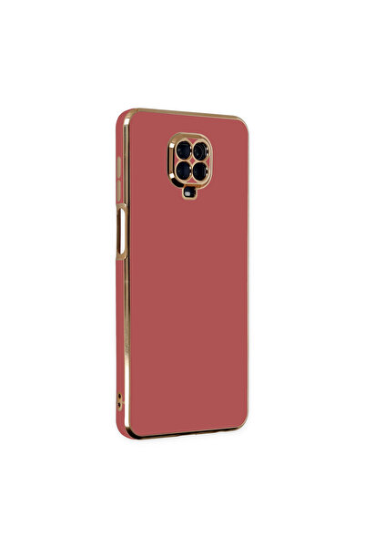 NewFace حافظة هاتف Xiaomi Redmi Note 9 Pro من السيليكون - أحمر