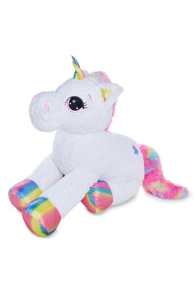 OEM Jucărie de pluș gigantică Unicorn curcubeu magic, moale, multicolor, stră...