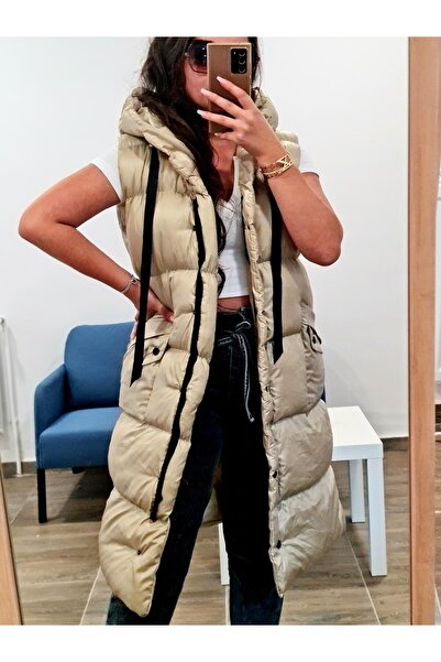 MODALİST Women's long hooded vest