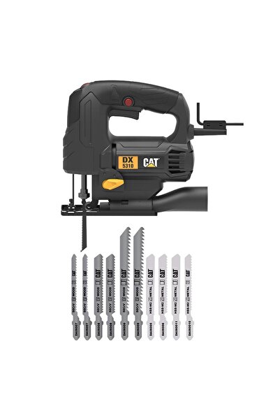 Cat DX5310 550Watt Profesyonel Devir Ayarlı Dekupaj Testere + DA06901 10 Parça Testere Ucu