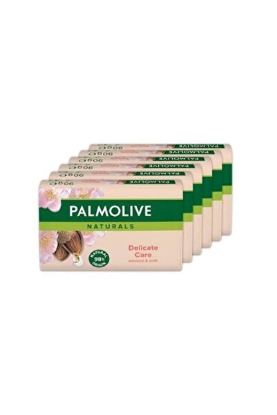 Palmolive Set of 6 Naturals Solid Soap Almond & Milk, 90 g