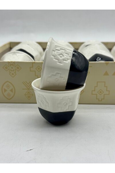 cc bin shihon فناجيين قهوة عربية طقم 12 حبه بلمسات تراثية لونين فناجين قهوة بورسلين