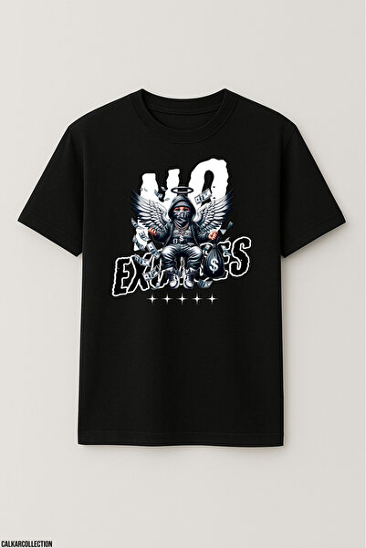 CALKARCOLLECTION تيشيرت للجنسين قصة فضفاضة لا يوجد أي سبب للقيام بذلك