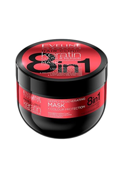 Eveline Cosmetics Masca de păr Keratină Culoare și Reparare Eveline 500 ml