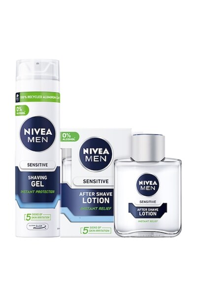 NIVEA Pachet: After Shave Sensitive + Gel de ras Sensitive