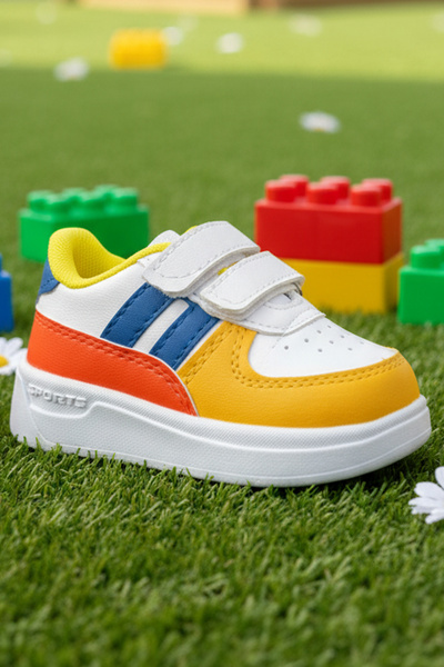 ZERA TREND حذاء رياضي للأطفال ذو نعل مرن خفيف الوزن ومضيء وقابل للتعديل