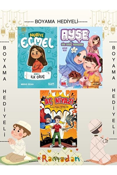 Gülce Kitap Boyamalı Çocuklar İçin Ramazan Set Nuriye Ecmel İlk Oruç Ayşe Bir...