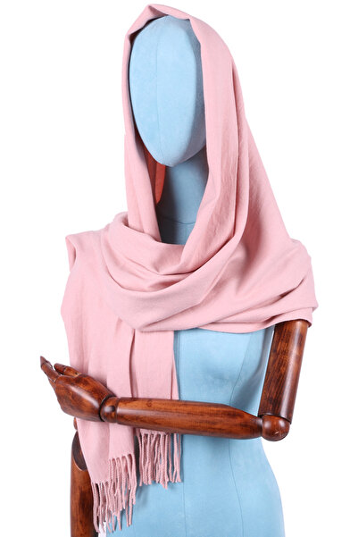 Alice Women's scarf, imitation cashmere, thin, cold season, with fringes,