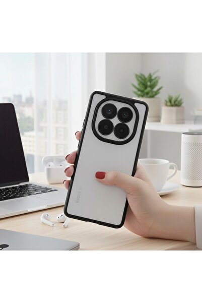 AKSEFİZZ Xiaomi Redmi Note 14 Pro 5g Compatible Camera Lens Protected Edges C...