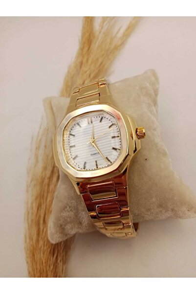 Brality ساعة يد نسائية موديل PATE بسوار فولاذي ذهبي تصميم أنيق وبسيط tt0137