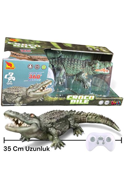 tmtoysandmore Uzaktan Kumandalı Full Fonk Timsah Oyuncak 35 Cm Büyük Boy