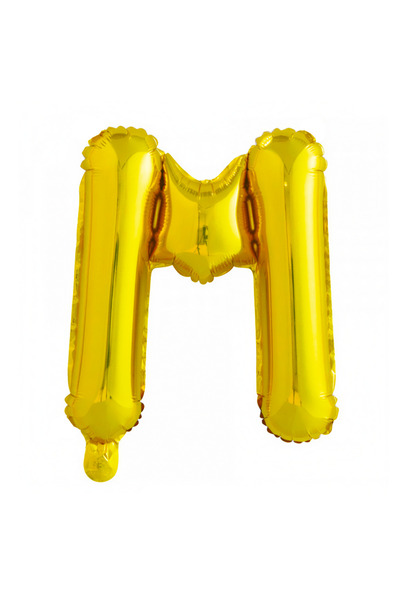 Teno Balon folie auriu cu litera M