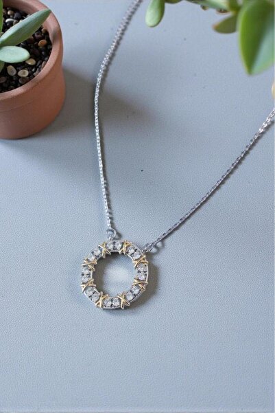 Valmont Accessories Zirkon Taşlı XOXO Model Çelik Kadın Kolye