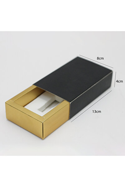 Generic 12 pieces of black paper tola boxes, dimensions 13 x 8 x 4 cm