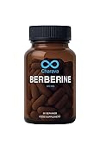 CHARAVA Berberine 500 mg — 60 Capsules, High Strength Berberine HCl (UK Based...