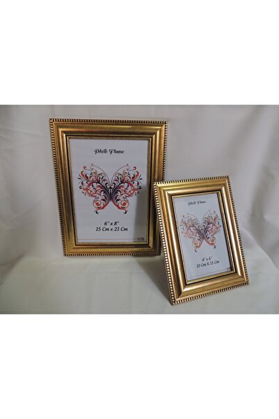 Ucuz Parçacım Resim Çerçeve 2’li Takım 15×21 & 10×15 cm – Beyaz Eskitme, Anti...