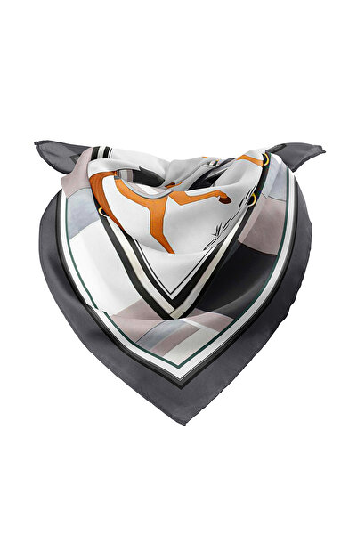 sema aksesuar Asil At Figürlü Desen Bandana 50 Cm