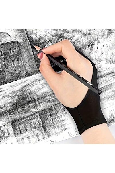 Sanathobi Artist Glove, Lycra Painting Glove, Sketching with Two-Finger Desig...