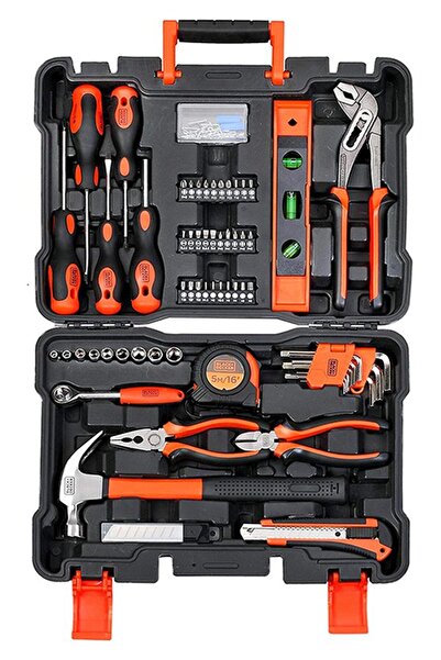 Black&Decker BLACK+DECKER 154-Piece Hand Tool Kit for Home & Office Use (BMT154C)