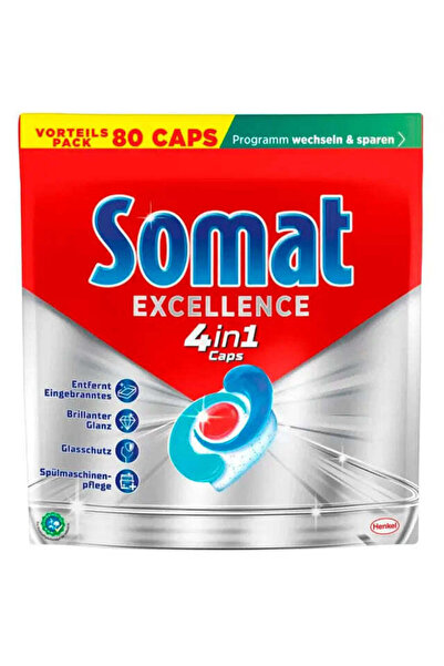 Somat Capsule detergent pentru mașina de spălat vase Excellence 4 în 1, 80 de spălări