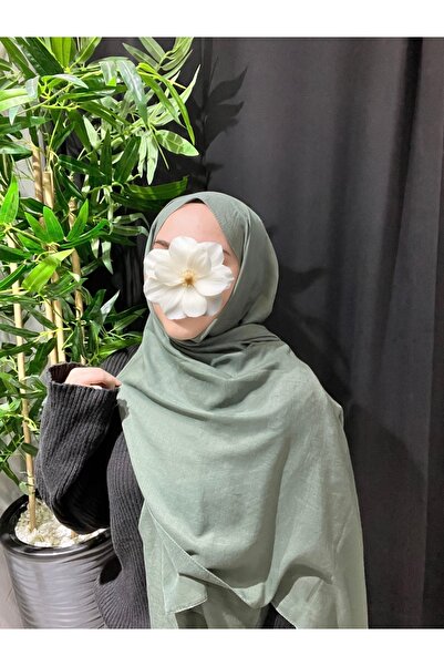 Velora Scarf Düz Renk Pamuk Şal | Çağla Yeşili