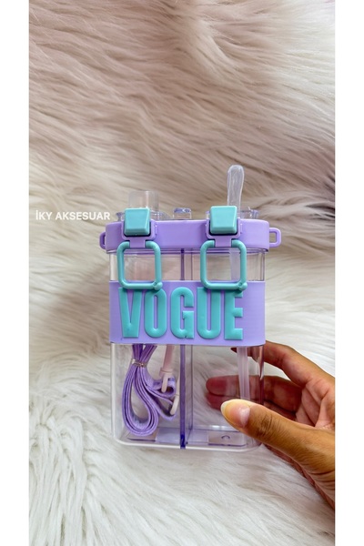 iky aksesuar Double Compartment Water Bottle Flask