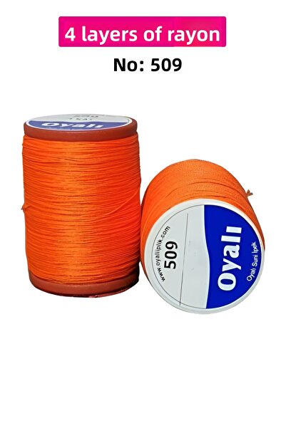 Royaleks Cordă de mătase artificială cu 4 straturi, broderie, mărgele, croșet...