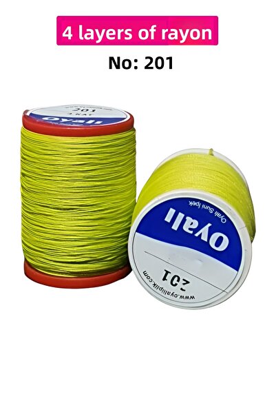 Royaleks Cordă de mătase artificială cu 4 straturi, broderie, mărgele, croșetat, nr:201