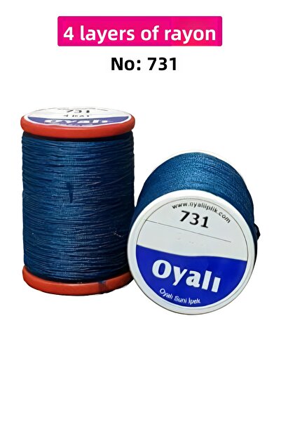 Royaleks Ochih de croșetat din fire de mătase artificială cu 4 straturi, cu m...