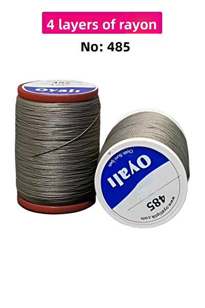 Royaleks Cordă de mătase artificială cu 4 straturi, broderie, mărgele, croșet...