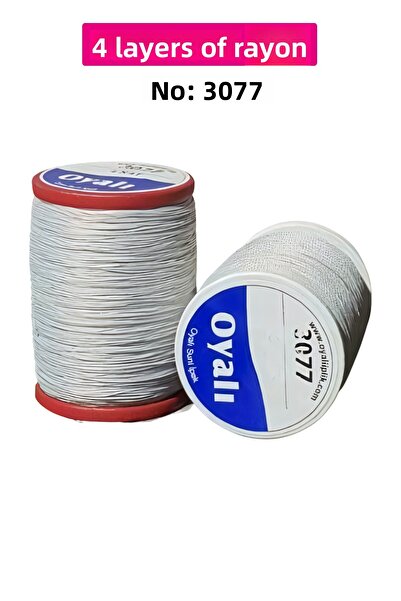 Royaleks مطرزة 4 طبقات رايون غزل التطريز الخرز الخيط الكروشيه التطريز رقم: 3077