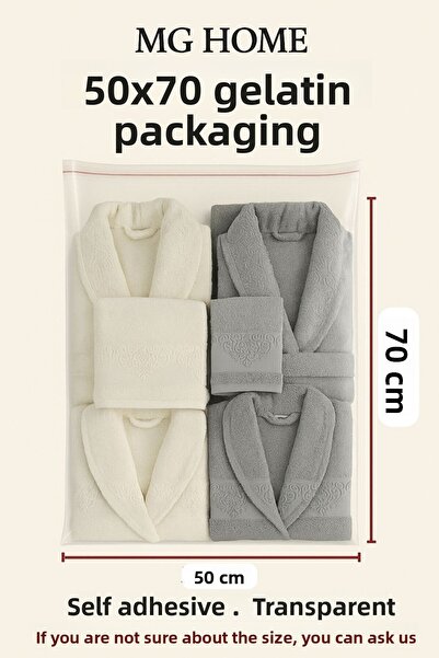 VENON 1 كيلوغرام 50 × 70 سم ❤️ أكياس جيلاتين شفافة للتغليف، أكياس هدايا شفافة لاصقة مع شريط، أكياس OPP