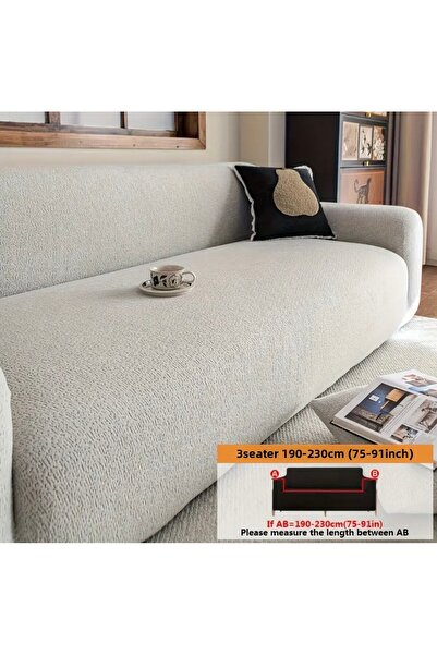 nurlan غطاء كرسي بوهيمي مرن قابل للغسل بنمط بوهيمي لـ 3 أشخاص من الليكرا