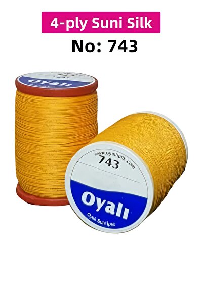 BirdoluSepet Cord de mătase artificială cu 4 straturi, brodat, mărgele, croșe...