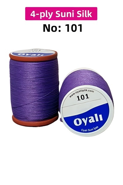 PRATİKOBA Cordă de mătase artificială cu 4 straturi, broderie, mărgele, croșe...