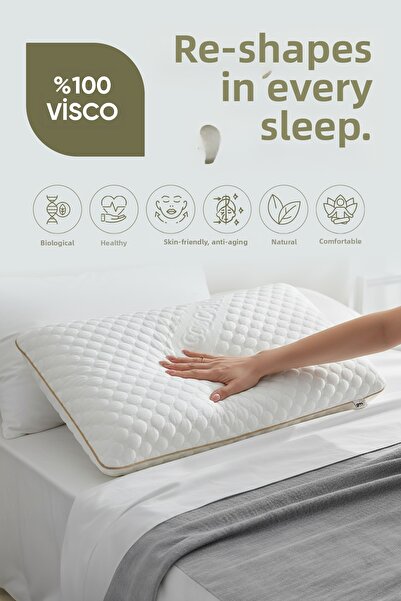 Pillow Market Μαξιλάρι ομορφιάς visco [SOFT] αντιρυτιδικό αντιγηραντικό ορθοπ...
