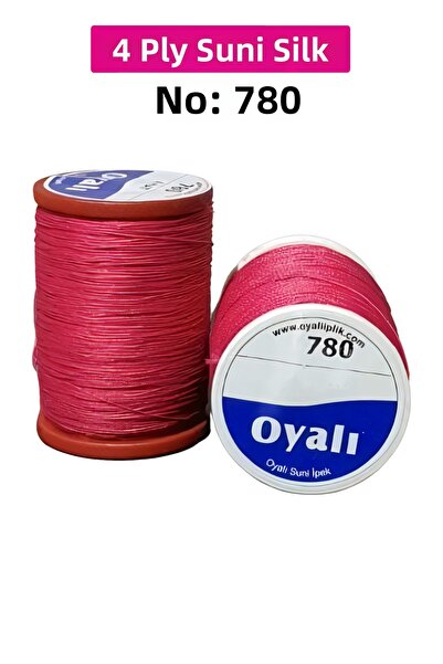 Vexor Cordă de mătase artificială cu 4 straturi, brodat, mărgele, croșetat, n...