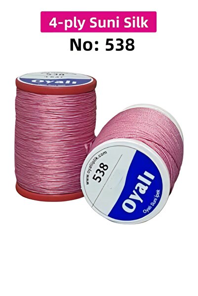 Rasanet Cordă de mătase artificială cu 4 straturi, broderie, mărgele, croșeta...