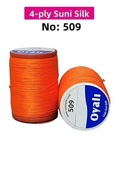 Royaleks Cordă de mătase artificială cu 4 straturi, broderie, mărgele, croșet...