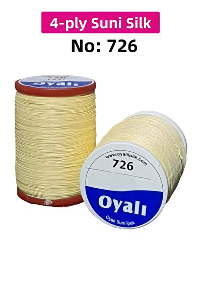 sedustore Cordă de mătase artificială cu 4 straturi, broderie, mărgele, croșetat, nr:726