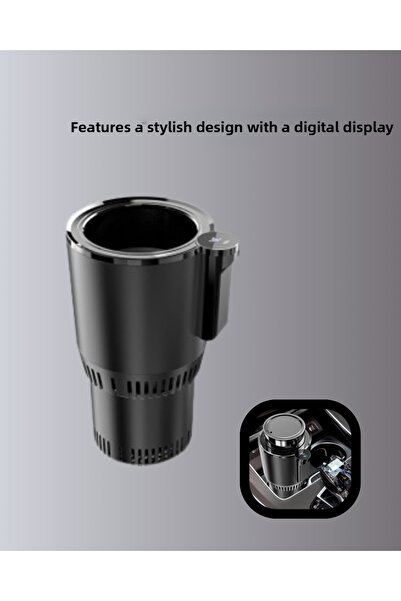 Lisinya Car Interior Heater Cooler Cup Holder 60 ° C Heating -4 ° C Cooling -
