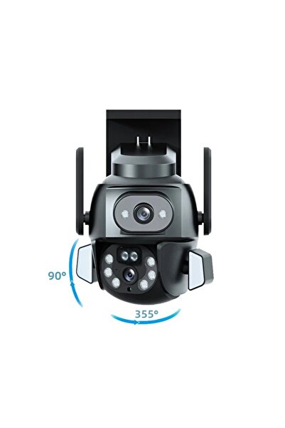 URZ GRUP 3Mp + 3Mp Wi-Fi Ip Optical Zoom Camera with Tf Card Input