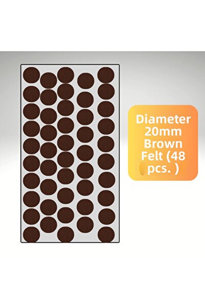 almital mobilya aksesuarları furniture accessories Non-Slip Coffee Felt (20mm...