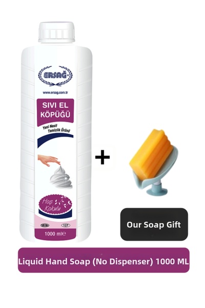Ersağ رغوة سائلة لليدين (بدون جهاز) 1000 مل - (هدية صابون سائل) 127-6