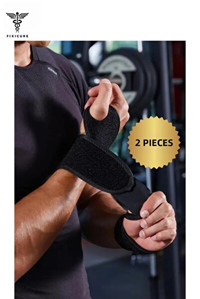 FixiCure (2Pcs) Carpal Tunnel Adjustable Hand Wrist Bandage Fitness Sports Ba...